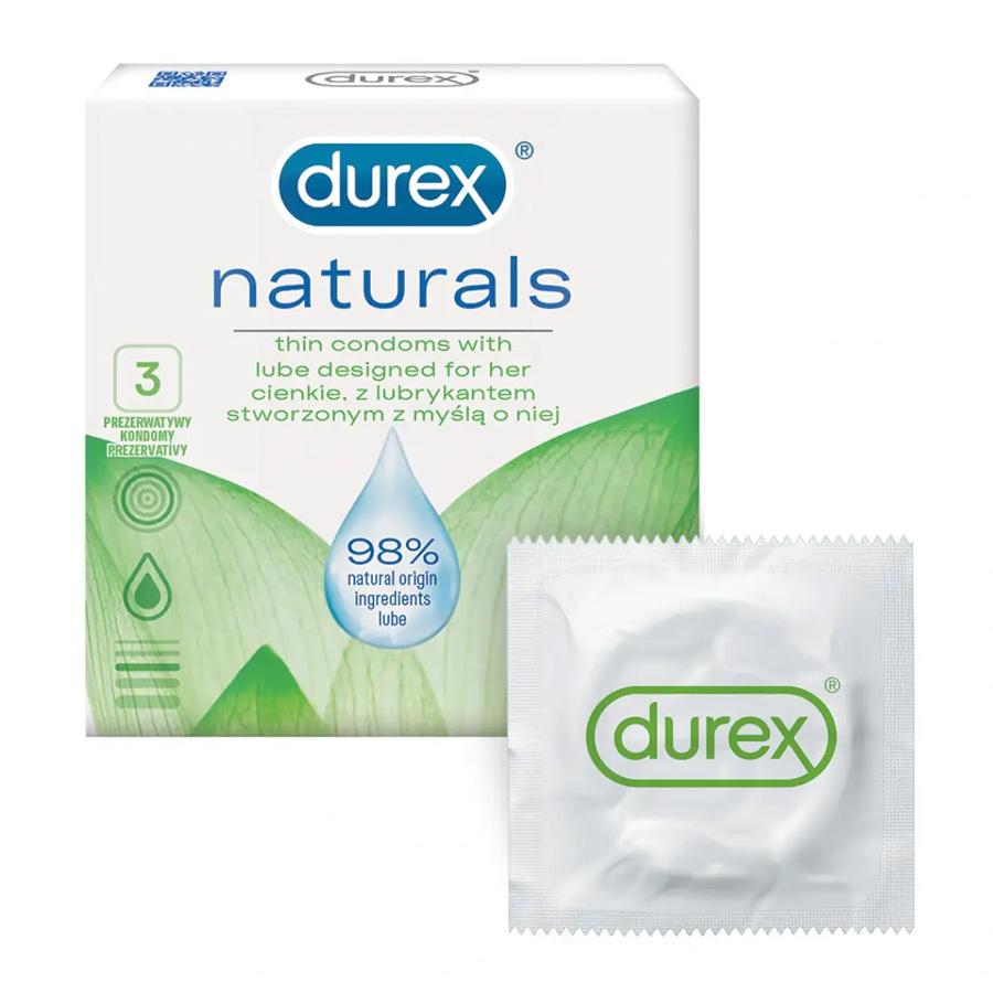 Durex Naturals kondomy 3 ks