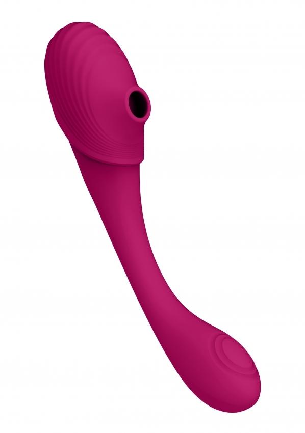 VIVE Mirai Vibrátor na G-bod a stimulátor na klitoris 2 v 1 - růžový