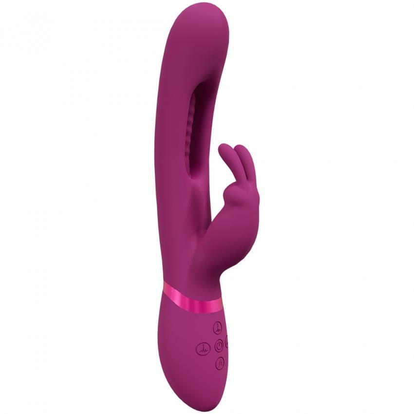 Rabbit Vive Mika růžový silikonový na bod G a klitoris 23,2 x 3,3 cm