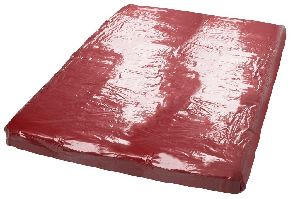 Fetish Lakované ložní prádlo - PVC prostěradlo 200x230 cm - červená - Image 5