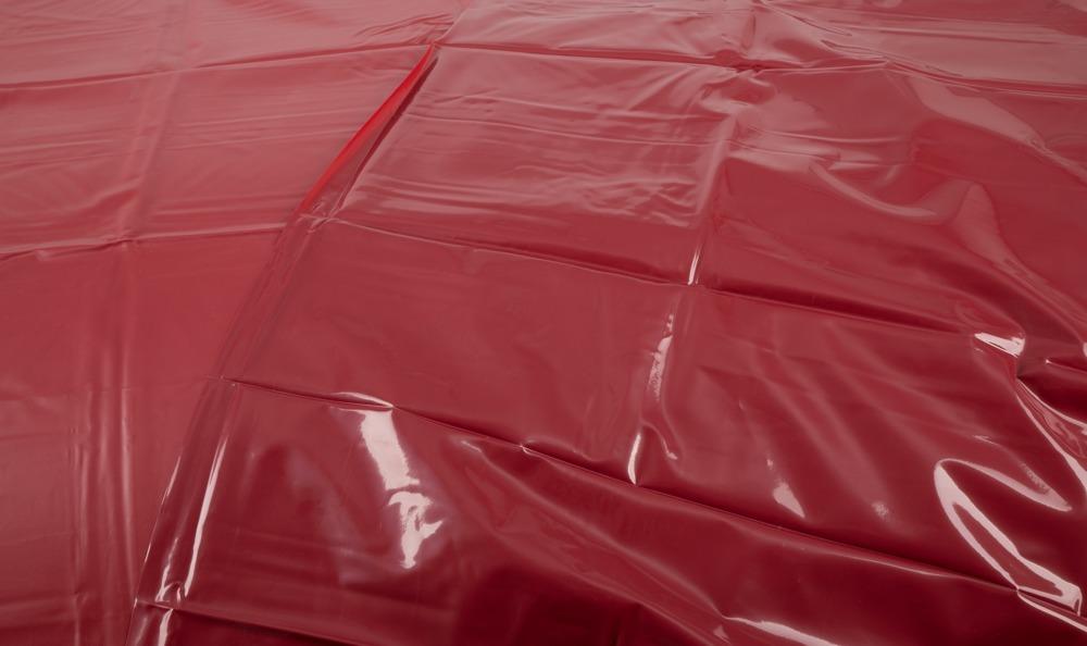 Fetish Lakované ložní prádlo - PVC prostěradlo 200x230 cm - červená - Image 2