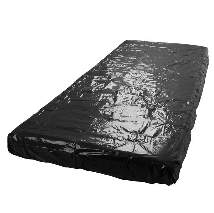 Fetish Lakované ložní prádlo - PVC prostěradlo 200x230 cm - černé - Image 2