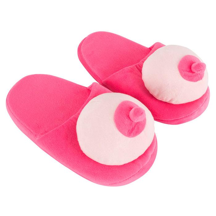 Poprsí Plyšové bačkory - růžové