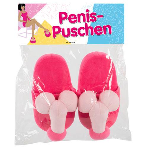 Penis Plyšové bačkory - růžové - Image 3