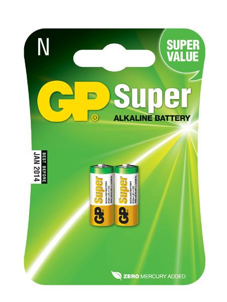 GP - baterie speciální alkalická 910A LR1 (N) 1,5 V - 2 ks