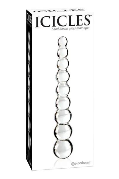 Icicles No 2 oboustranné skleněné dildo