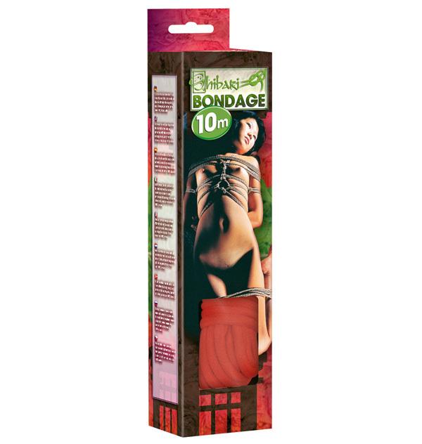 Shibari Bondage lano 10 m – červené
