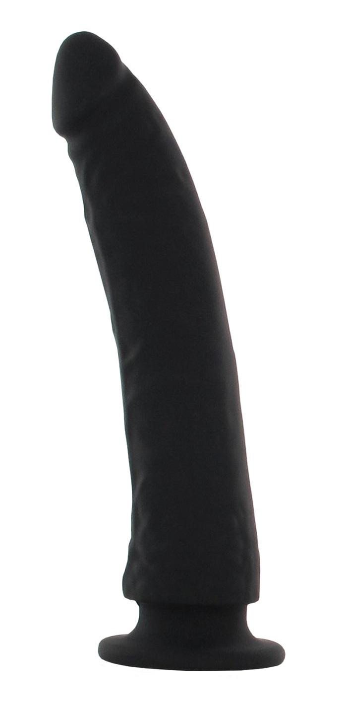 Levně BASIC X Elio silikonové dildo s přísavkou černé