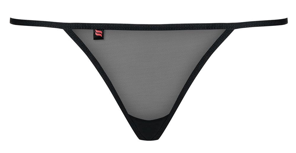 Obsessive tanga Luiza - černá: S/M černá - Obrázek 3