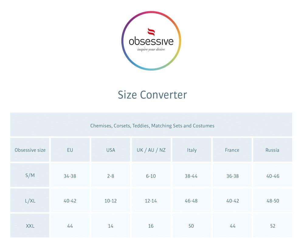 Obsessive tanga Luiza – černá: S/M černá