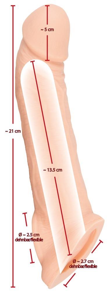 Nature Skin návlek na penis se smyčkou na varlata - Image 5