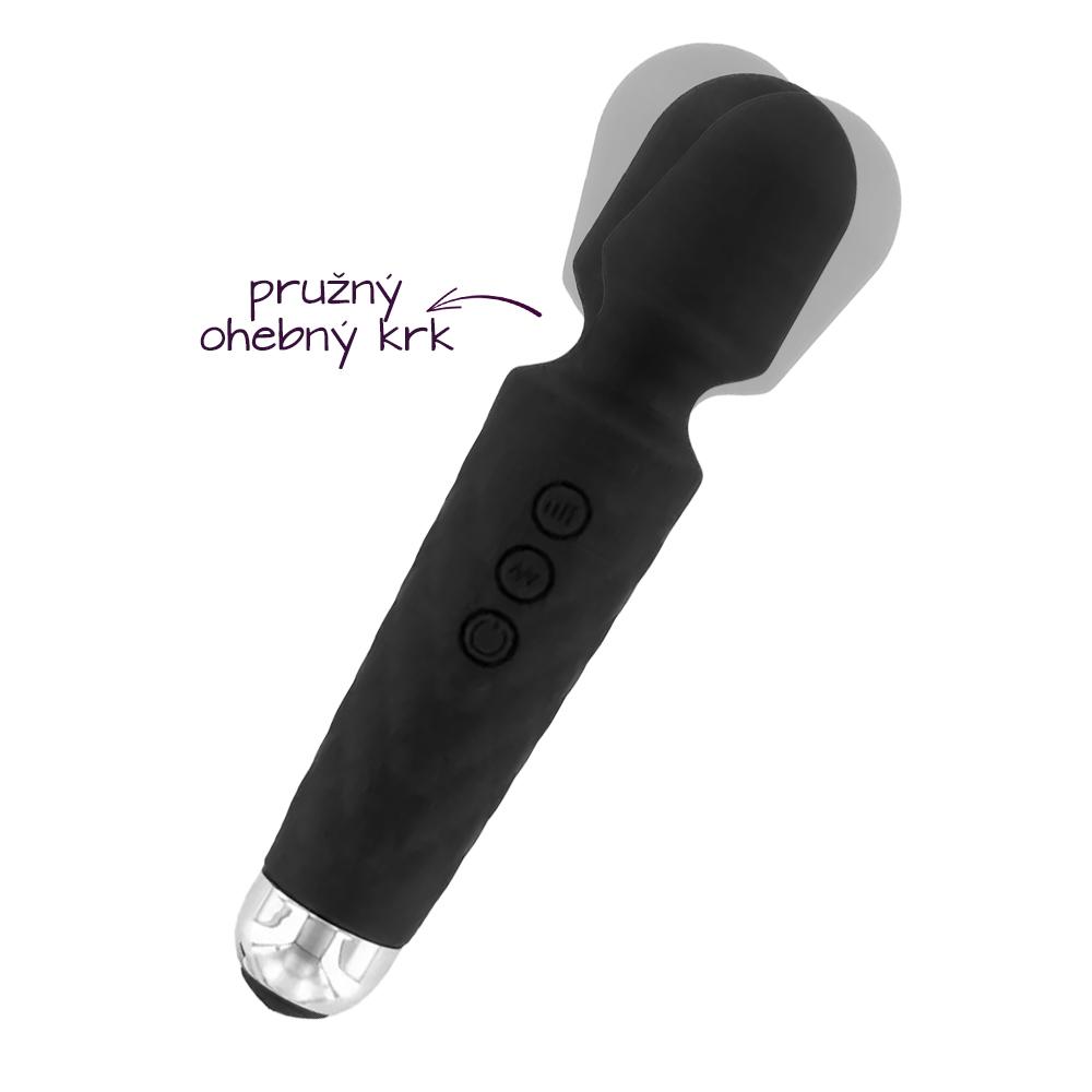 BASIC X masážní hlavice dobíjecí černá - Obrázek 4