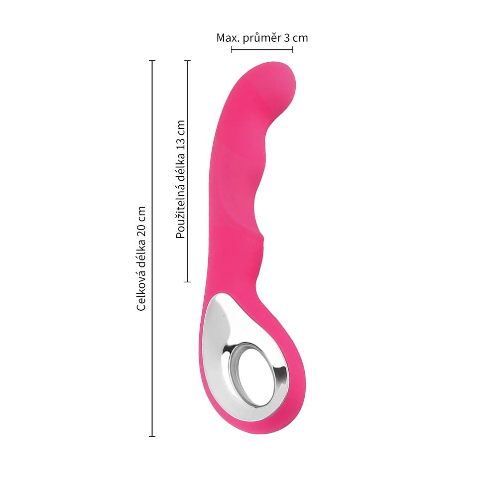 BASIC X vibrátor s rukojetí růžový - Image 3
