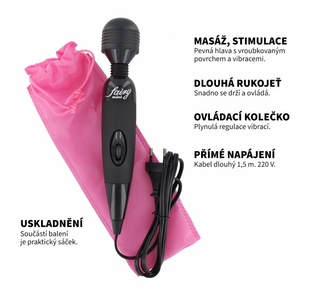 BASIC X Fairy masážní hlavice černá - Image 6