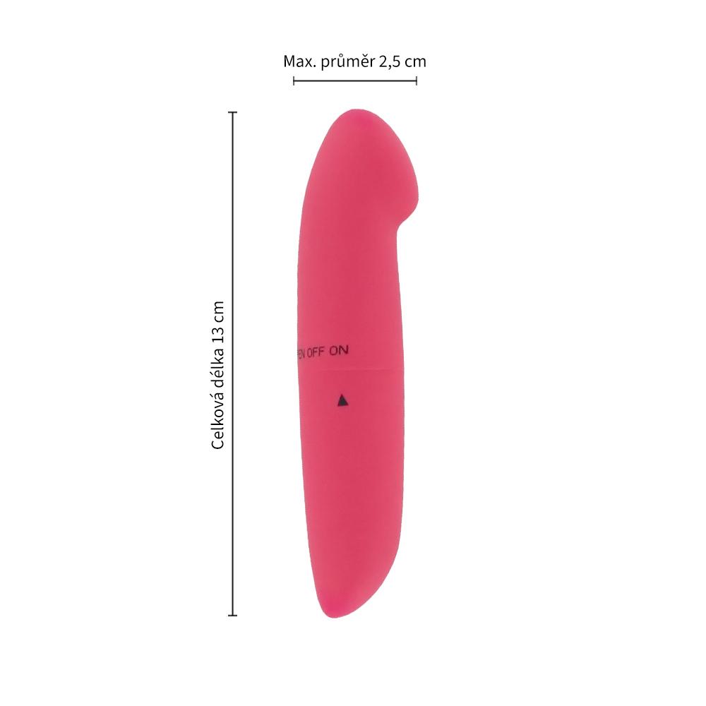 BASIC X Nika minivibrátor na G-bod růžový - Obrázek 3