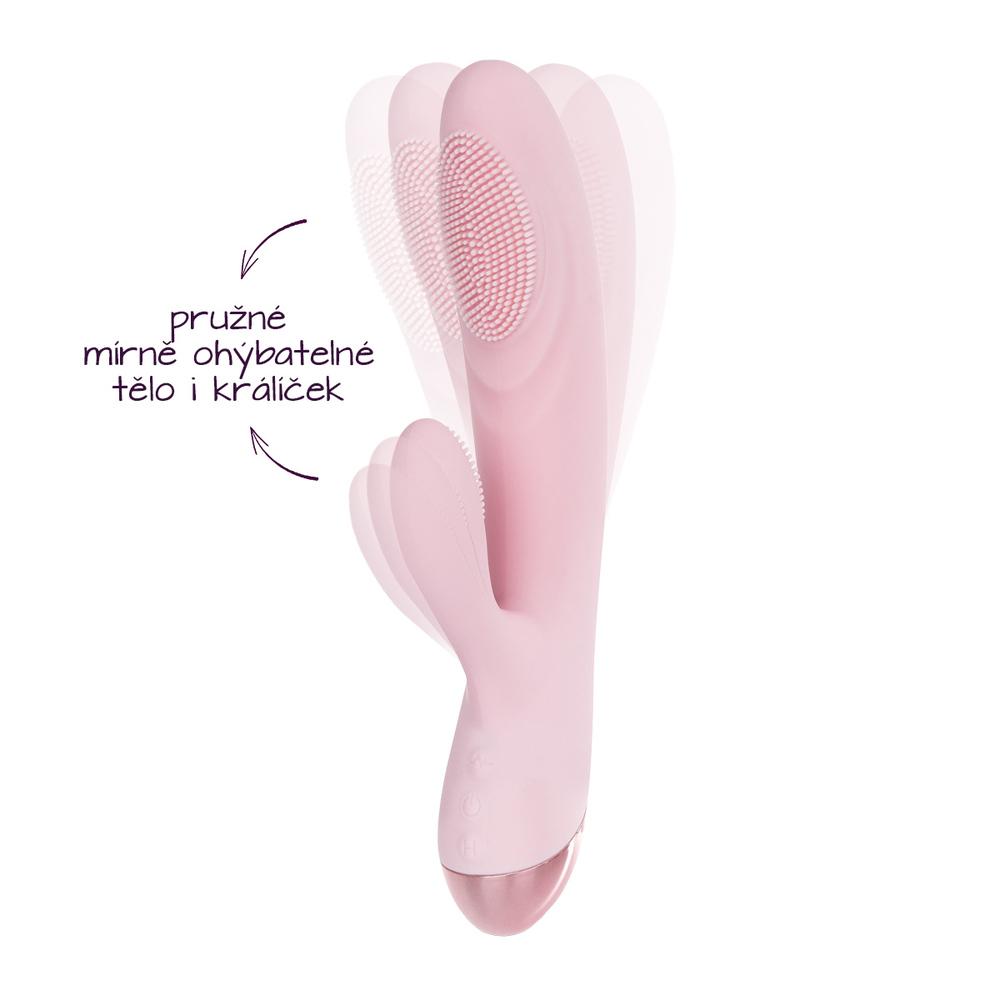 BOOM The Queen rabbit vibrátor růžový