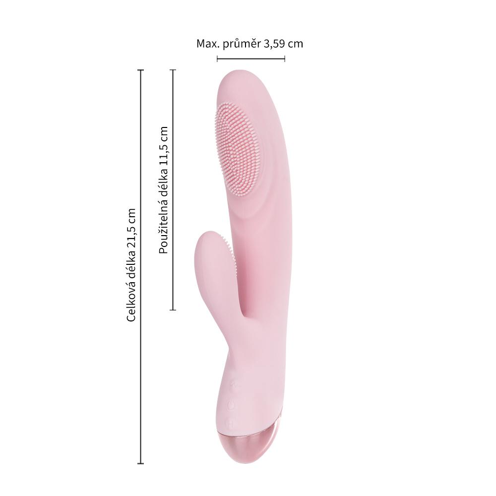 BOOM The Queen rabbit vibrátor růžový