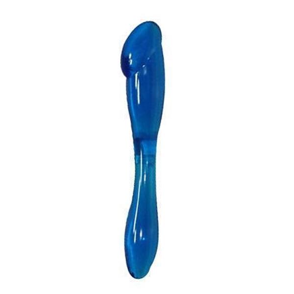 Galaxia Blue oboustranné vaginální a anální dildo