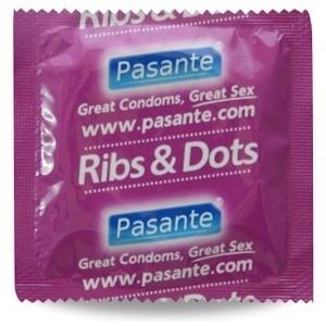 Pasante kondomy Intensity Ribs-Dots - 1 ks