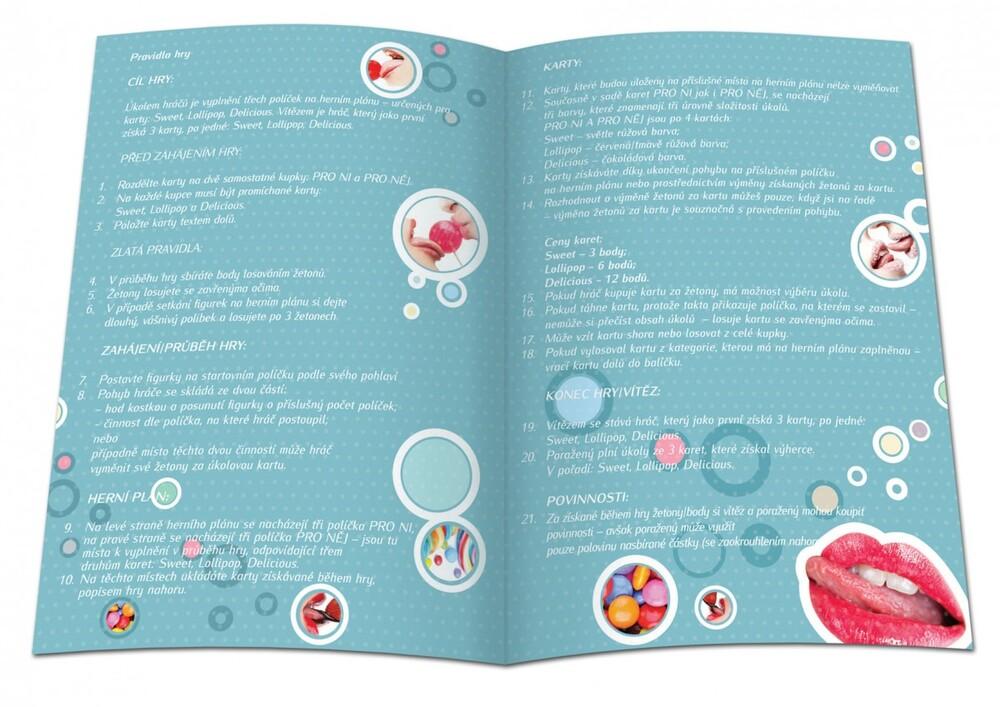 Lollipop orální pohlazení Erotická stolní společenská hra - Obrázek 5