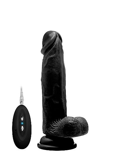 S-Line RealRock Vibrační penis 20 cm - černý