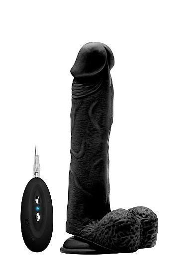 S-Line RealRock Vibrační penis 23,5 cm - černý