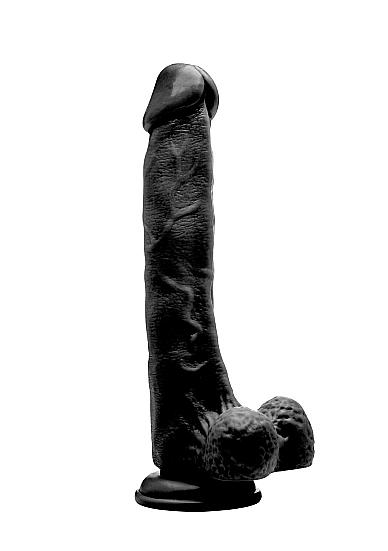 S-Line RealRock Dildo penis 27 cm - černý