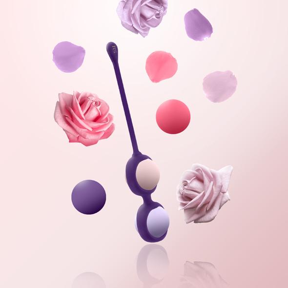 Rianne S Set venušiny kuličky a taštička Coral Rose