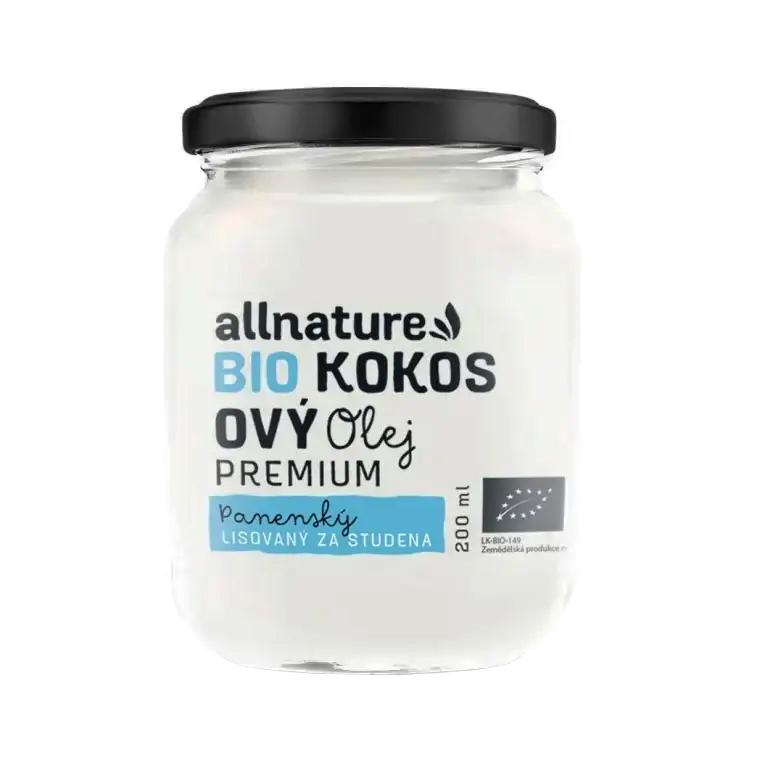 Allnature Premium Bio panenský kokosový olej 0,2 l