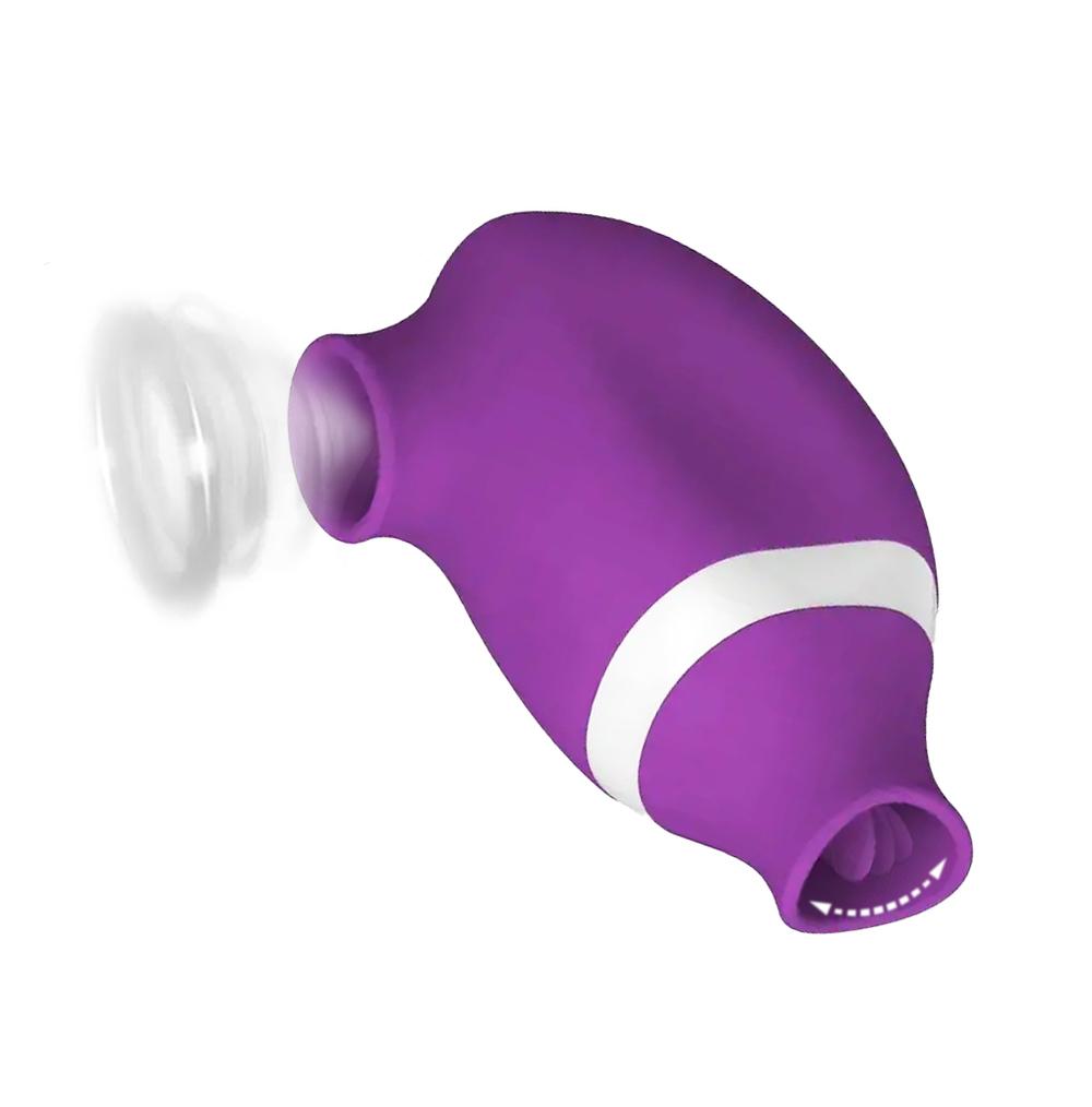 Levně BASIC X podtlakový stimulátor klitorisu 2v1 fialový