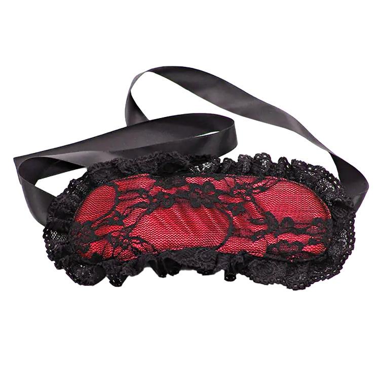 BASIC X krajková maska na oči červená