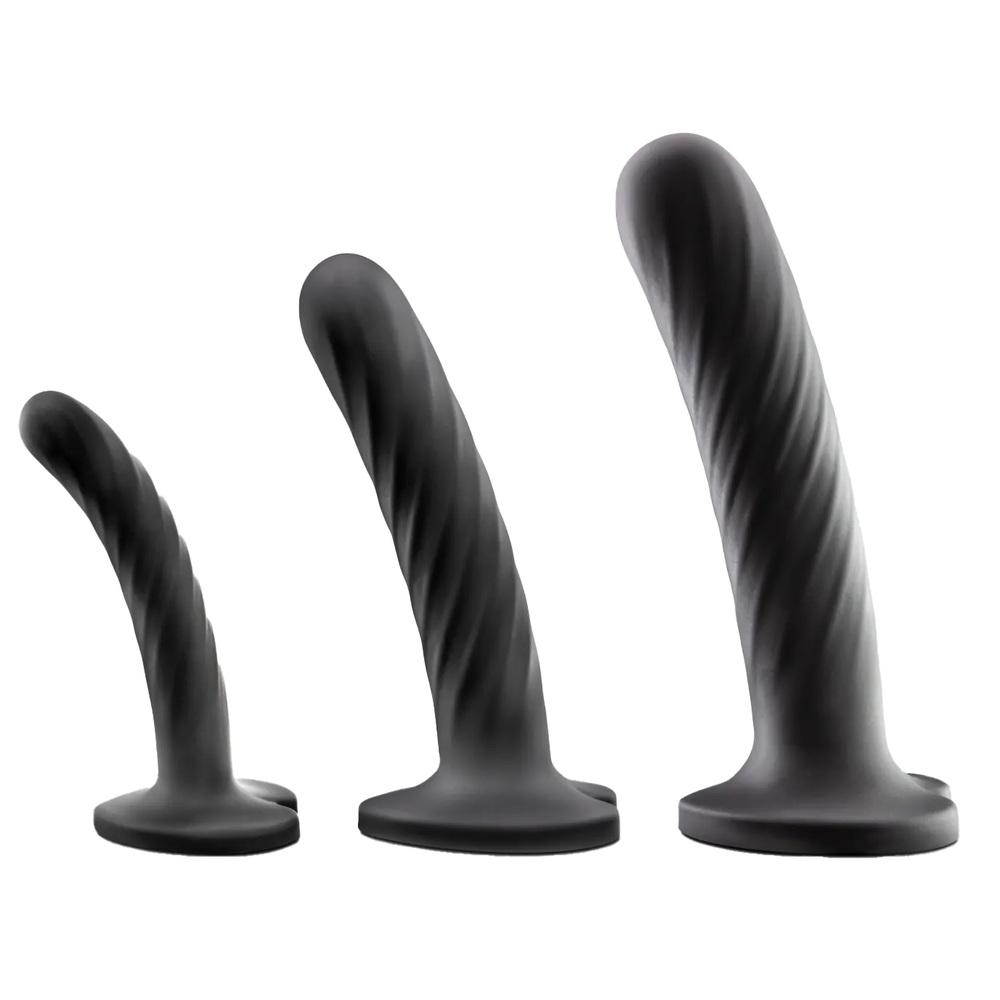 Temptasia Twist treninkový set dild 3ks - černý