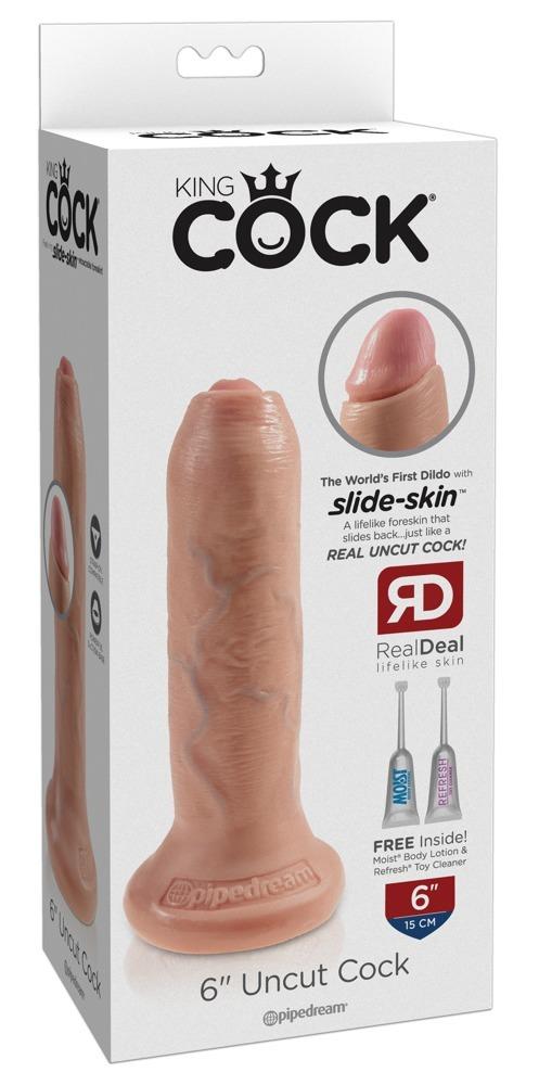 King Cock Uncut 17,5 cm - tělový - Obrázek 3