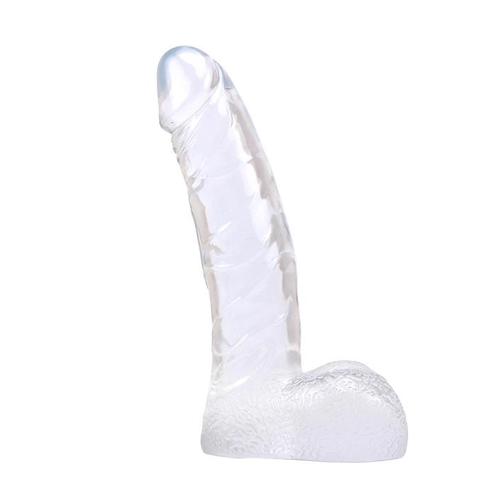 Transparentní dildo gelového materiálu od Chisy.