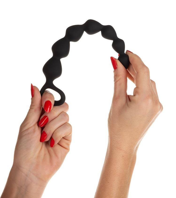 BASIC X Anální korále  vel. M černé - Obrázek 5