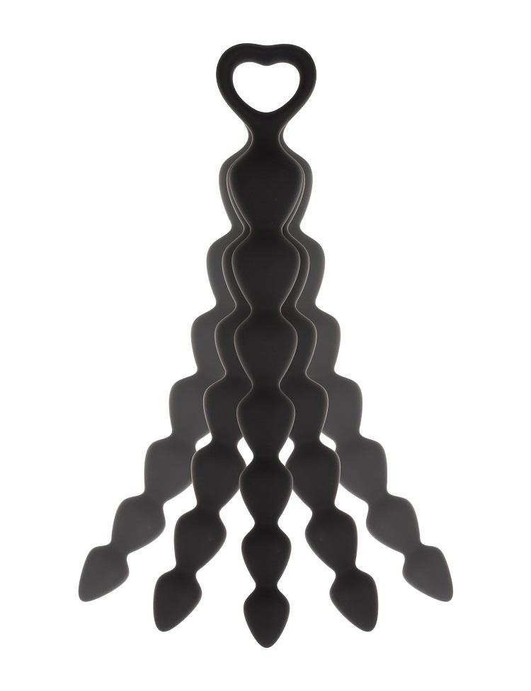 BASIC X Anální korále  vel. M černé - Obrázek 6