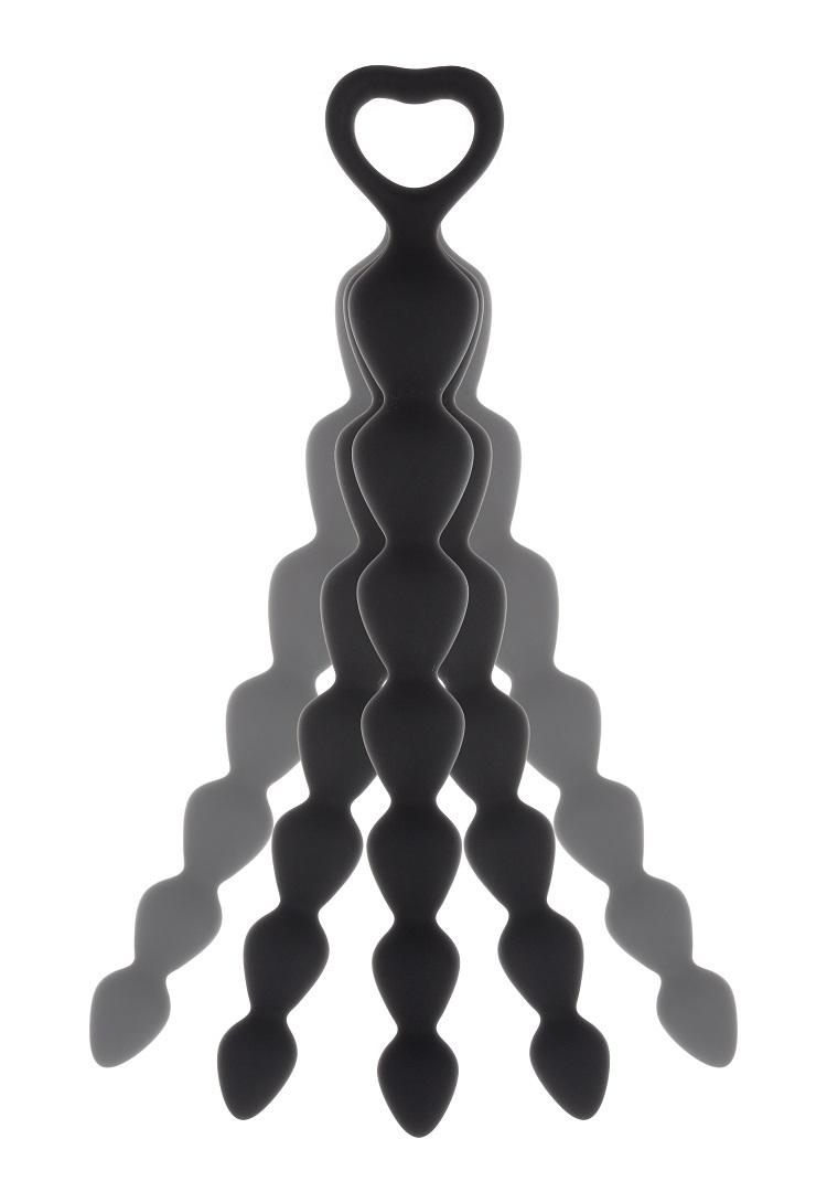 BASIC X Anální korále vel. S černé