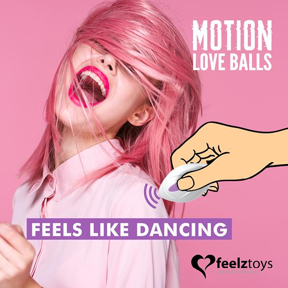 FeelzToys Motion Love Balls Twisty - vibrační vajíčko - Image 3