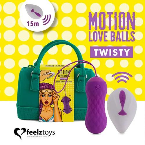 FeelzToys Motion Love Balls Twisty - vibrační vajíčko - Image 5