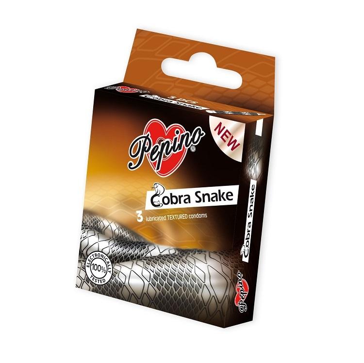 PEPINO kondomy Cobra Snake - 3 ks