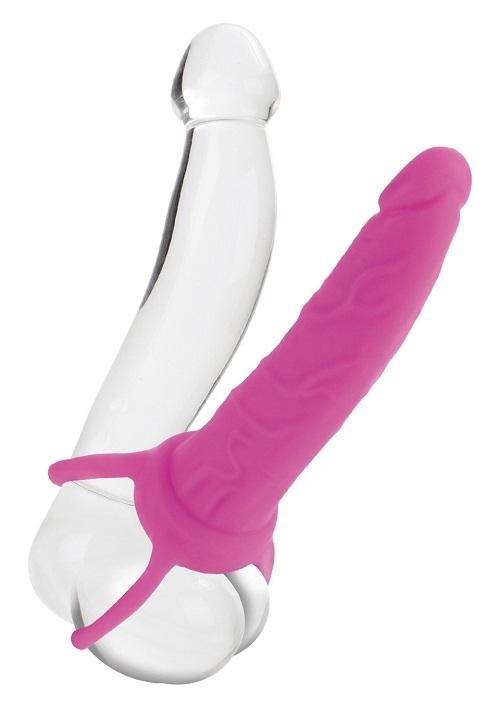 Dual Anální Dildo - stimulace vaginální i anální najednou Pink