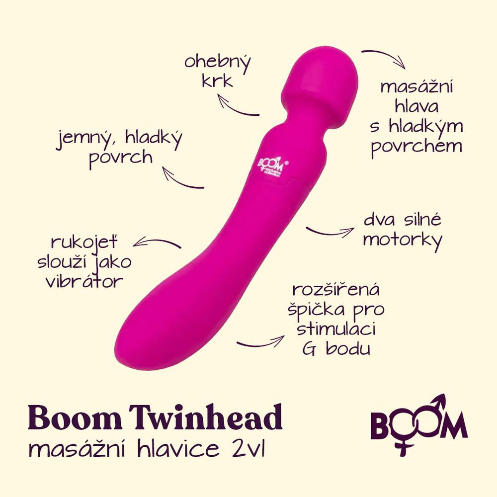 BOOM Twinhead masážní hlavice 2v1 - Obrázek 2