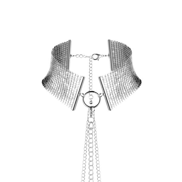 Bijoux Indiscrets Désir Métallique Náhrdelník - obojek s řetízky - stříbrný - Image 3
