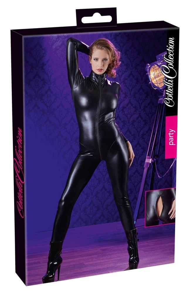 Carolina kombinéza s mokrým efektem černá: S