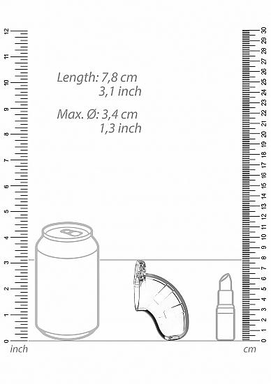 ManCage 13 Klec na penis 6 cm – transparentní