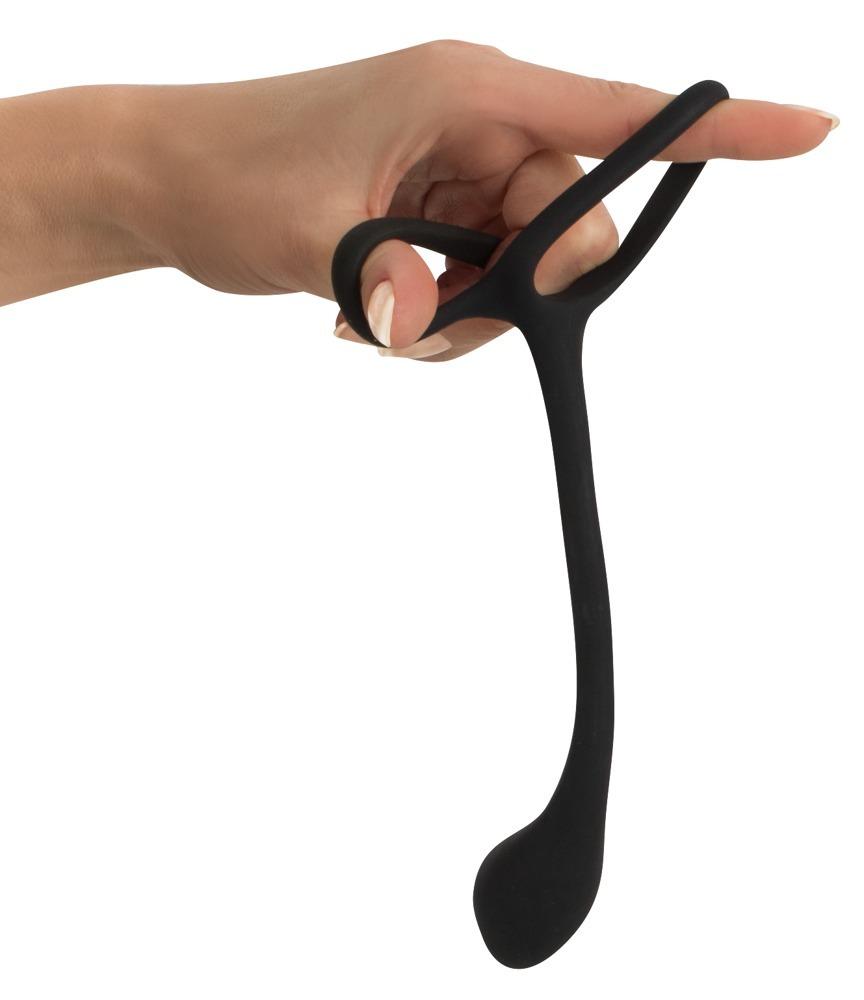 Black Velvets erekční kroužek se stimulátorem prostaty - Image 4