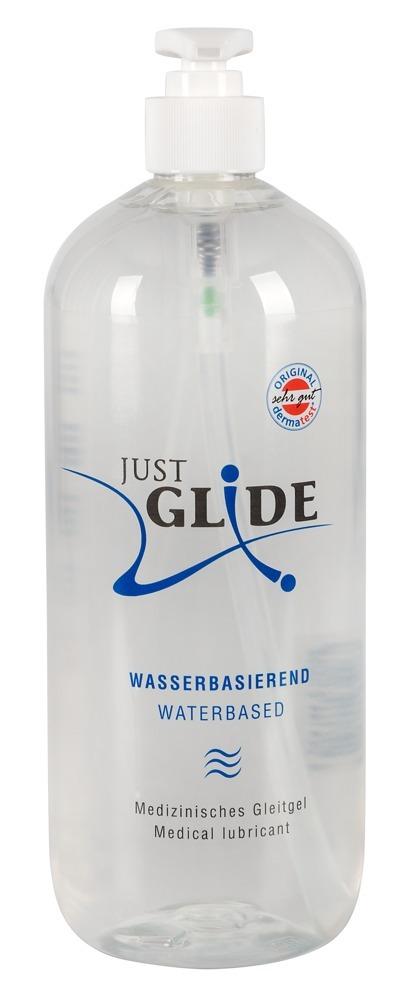 Levně Just Glide Waterbased Lubrikační gel 1 l