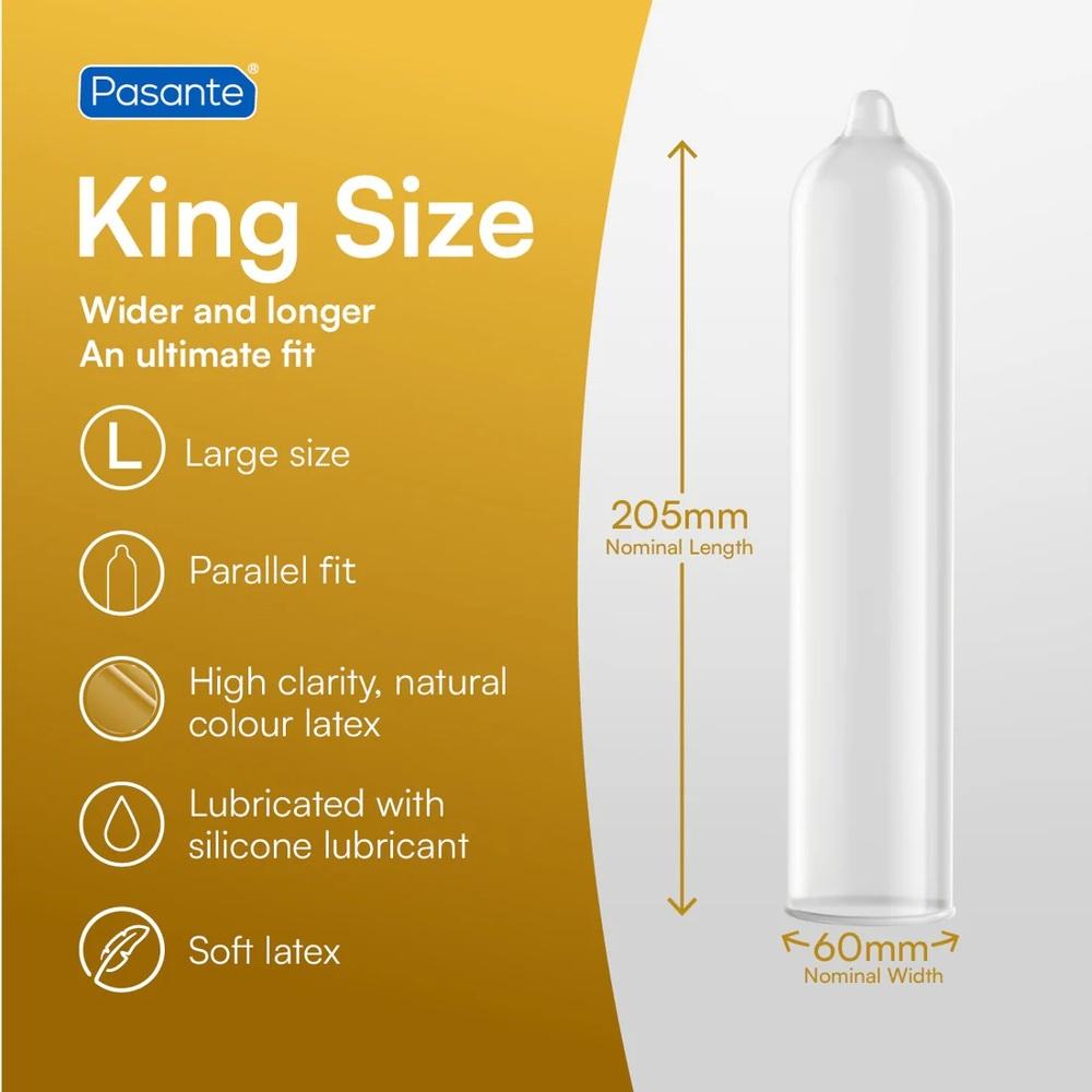 Pasante kondomy King Size 60 mm – 12 ks