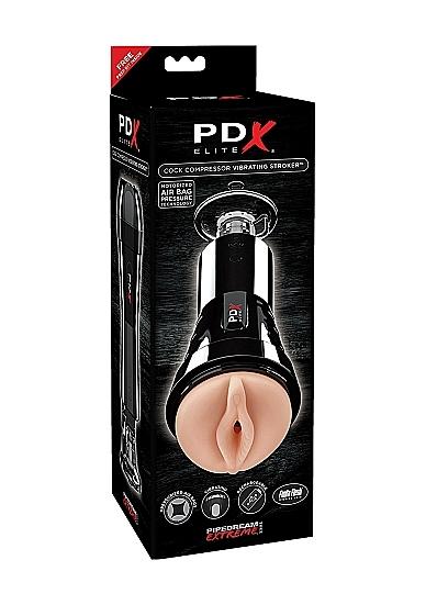 PDX Elite Cock Compressor Vibrating Stroker Masturbátor - Image 2