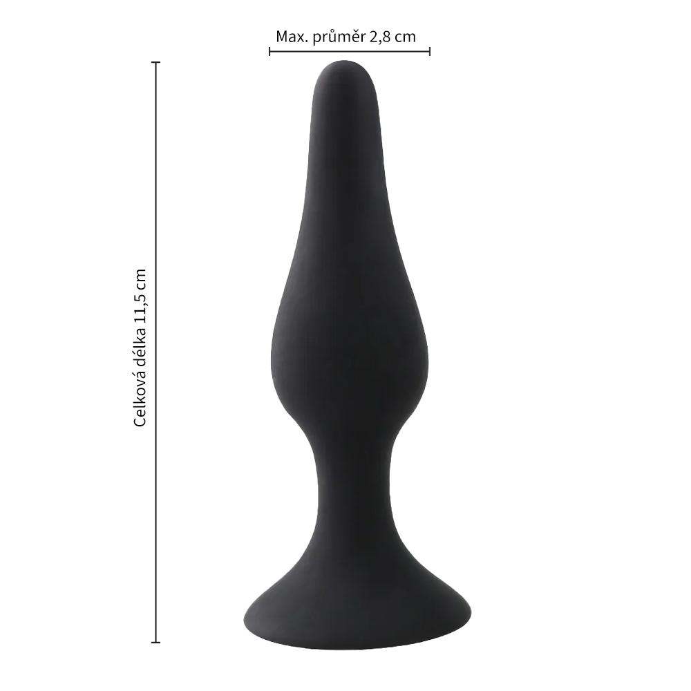 BASIC X   André anální kolík  vel. L černý - Image 3